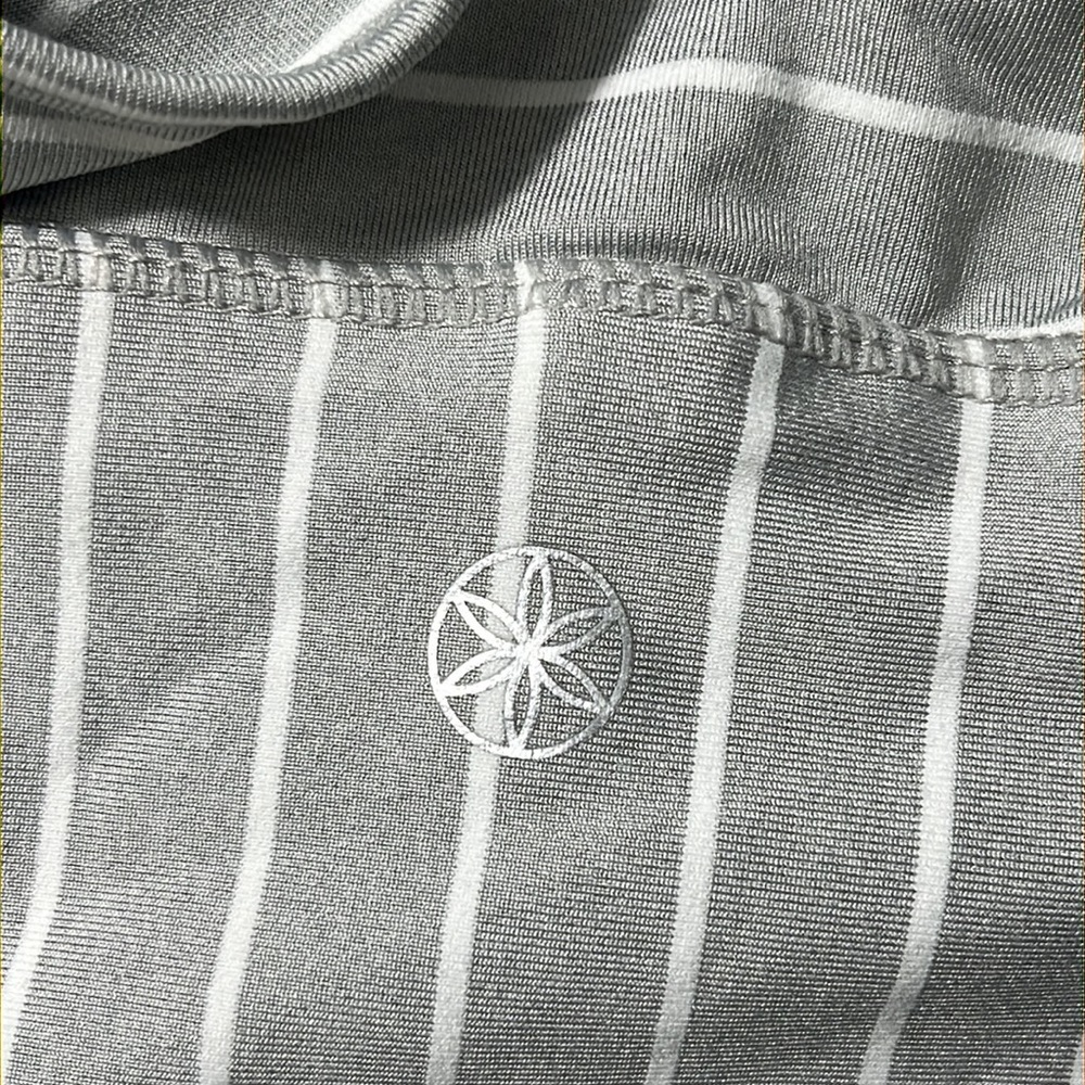 Women's Gray Striped Bralette - Picture 4 of 5